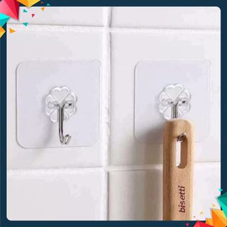 (COMBO 20) Móc Dán Tường Siêu Dính Trong Suốt Chịu Lực Tốt Treo Tường Chắc Chắn 6x6 cm