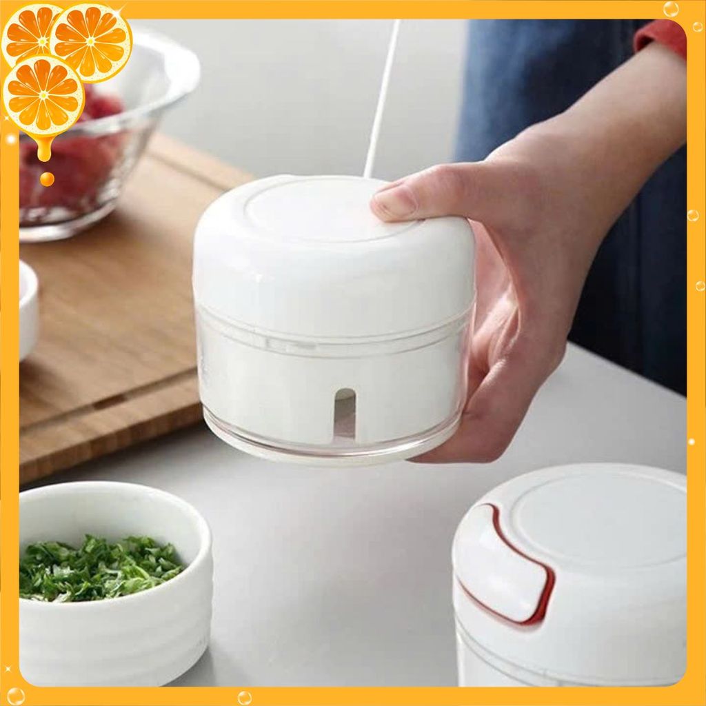 ✅ MÁY XAY CẦM TAY DÂY RÚT HỖ TRỢ XAY GIA VỊ - Máy Xay Tỏi Ớt Cầm Tay Mini Siêu Tiện Lợi
