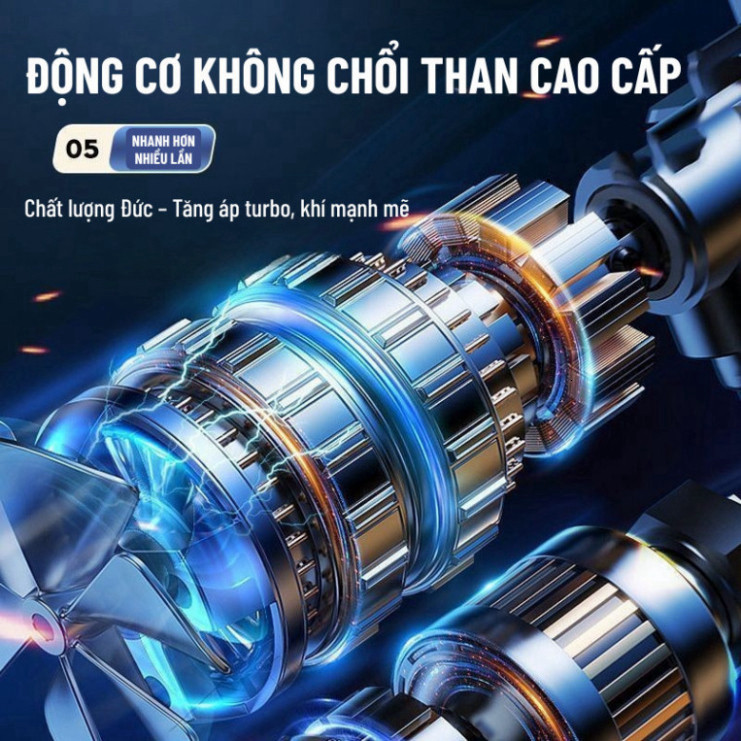 MÁY BƠM LỐP MINI SẠC USB, MÁY BƠM HƠI Ô TÔ TỰ NGẮT, Công Suất Mạnh Mẽ, Phù Hợp Ô Tô Xe Máy