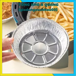 Khay Giấy Bạc Lót Nồi Chiên Không Dầu – Dày Cứng, Tiện Lợi, Đồ Nhà Bếp Cao Cấp Cho Gia Đình