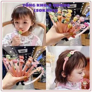 Bờm Cài Tóc Cho Bé Gái – Đính Hoa Quả Dễ Thương, Có Răng Cưa Tiện Dụng, Phụ Kiện Xinh Xắn
