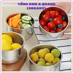 Hộp Đựng Đồ Ăn Inox 304 – Hộp Tròn Bảo Quản Thực Phẩm, Có Nắp Đậy Sang Trọng, Bền Bỉ