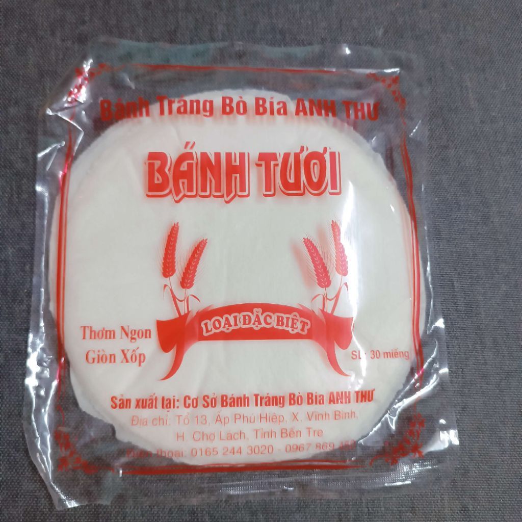 [Combo 5túi] Bánh Tráng Bò Bía Tươi - Anh Thư