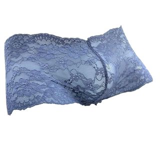 Q302 - Quần boxer ren nam màu xám xanh