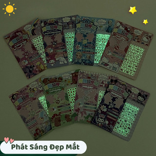 Sticker Dán Móng Tay Cho Bé Gái – Hoạt Hình Kuromi, Hello Kitty, Công Chúa, Thỏ Hồng, Sticker 3D 5D Siêu Dễ Thương