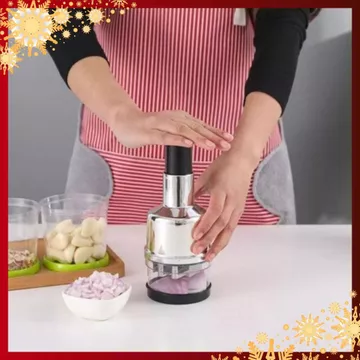 DỤNG CỤ DẬP GIA VỊ NHÀ BẾP - Xay Hành Tỏi Ớt Nhà Bếp Bằng Nhựa - Thép Không Gỉ - Thiết Kế Thao Tác Sử Dụng Dễ Dàng