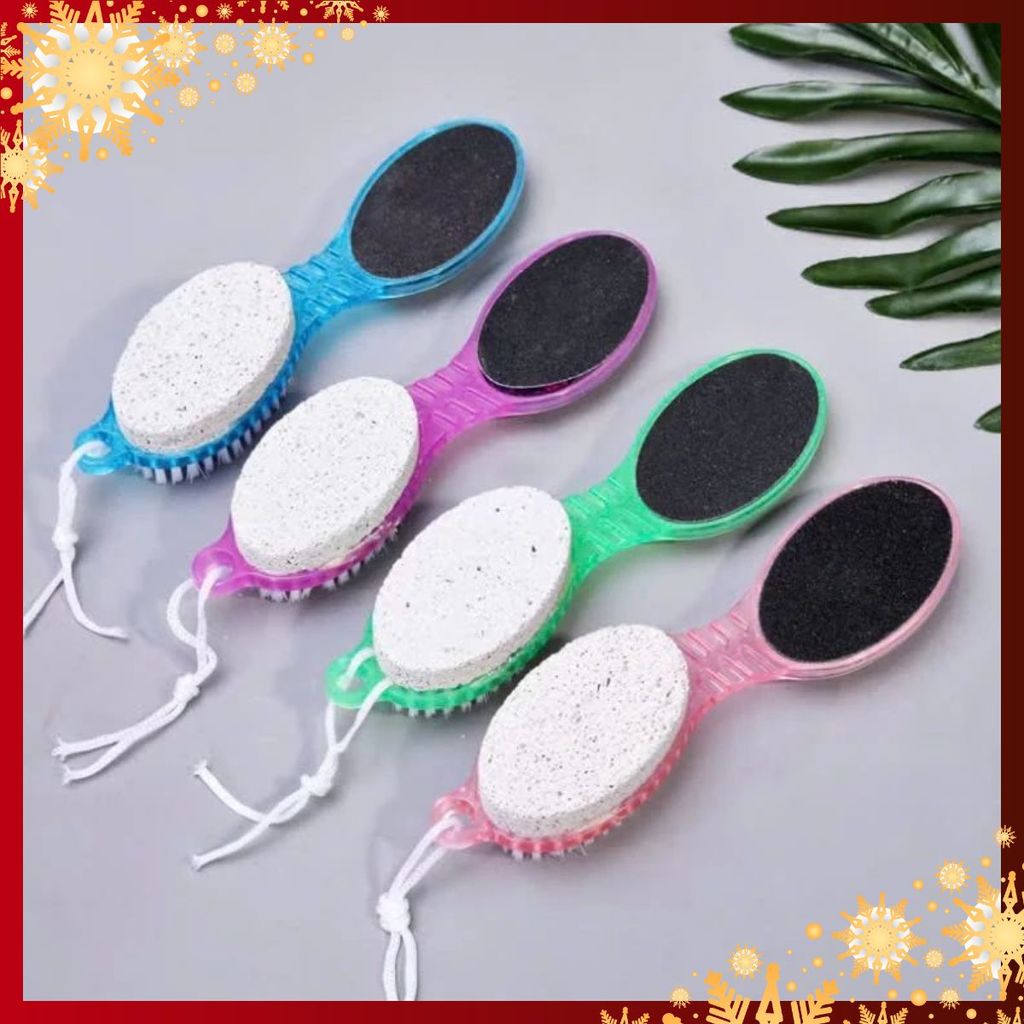 [COMBO 3] DỤNG CỤ CHÀ GÓT CHÂN BỌT BIỂN 4IN1 TẨY DA CHẾT - Mài Gót Chân Tại Nhà Tiện Lợi - Cây Chà Chân 4 Mặt