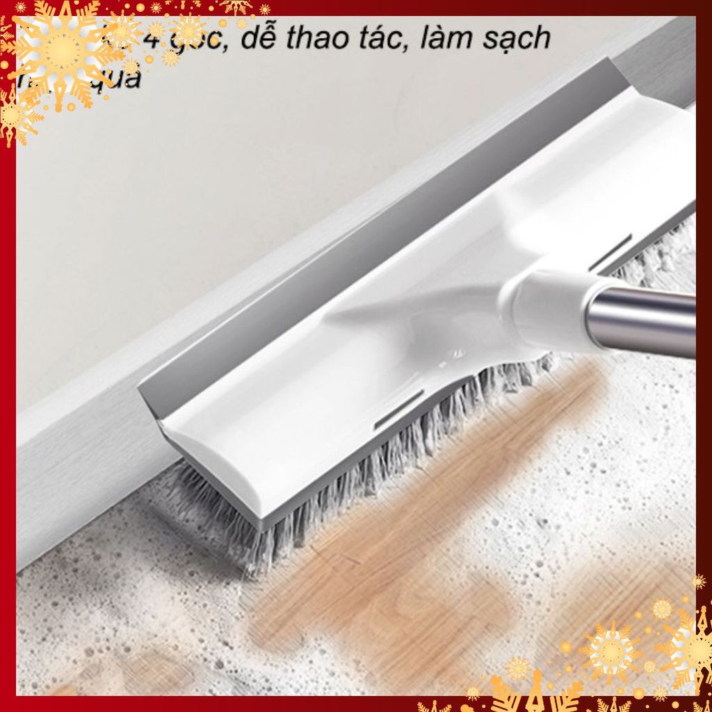 ✪CHỔI CHÀ SÀN -Cây Chà Sàn Nhà Tắm - Quét Lau Sàn Nước - ChổI Cọ Nhà Vệ Sinh - Bàn Chải Chà Toilet Màu Trắng