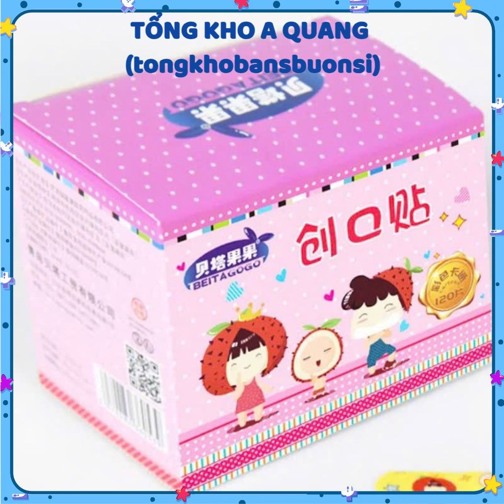 Hộp Băng Gạc Chất Liệu An Toàn,Băng Cá Nhân Urgo Hộp Hồng Loại 1 - 100 MIẾNG HÌNH HOẠT HÌNH DỄ THƯƠNG CHỐNG NHIỄM TRÙNG