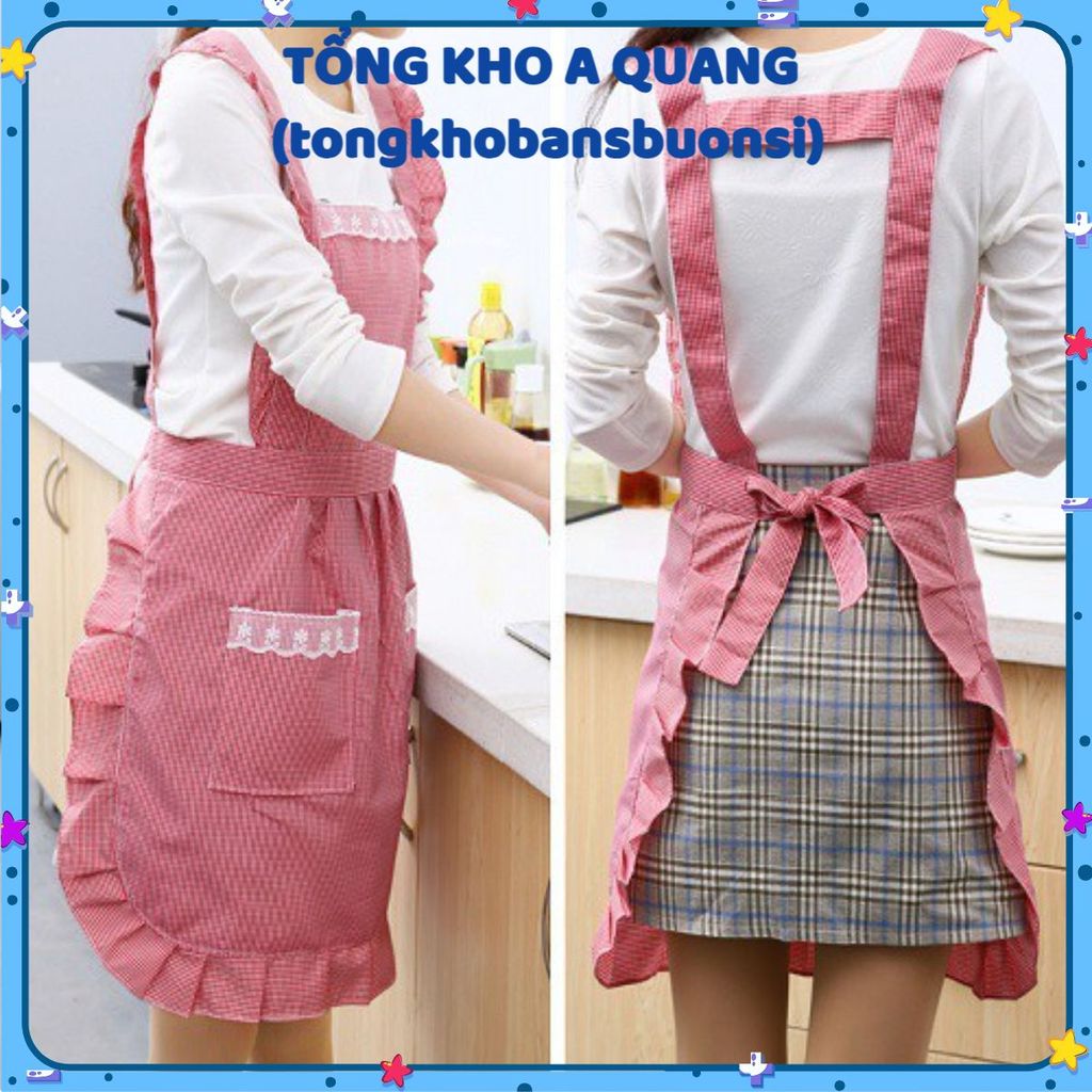 Tạp Dề Cao Cấp Hàn Quốc Chống Thấm Nước , Tạp Dề Nấu Ăn, Pha Chế Chống Bám Bẩn Hiệu Quả