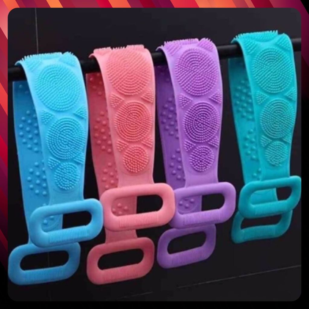Dây Chà Lưng - Cọ Lưng Silicon 2 Mặt Mềm Masssage Kì Lưng Gãi Ngứa Làm Sạch Da Chết Ở Lưng Đa Năng - DAYCHALUNG79