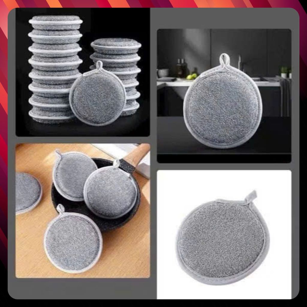 Miếng Bọt Biển Cọ Rửa Xoong Nồi Chống Xước Bề Mặt - Khăn Lưới Rửa Chén Dĩa Đa Nằng - SET 3 MIẾNG CỌ RỬA XOONG