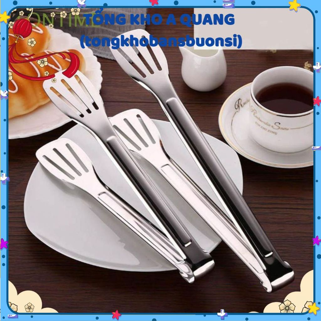 (COMBO 5) Dụng Cụ Kẹp Gắp Thức Ăn,Đồ Nóng , Kẹp Inox Dài Gấp Thực Phẩm , Gấp Đồ Nướng Dụng Cụ Nhà Bếp Đa Năng