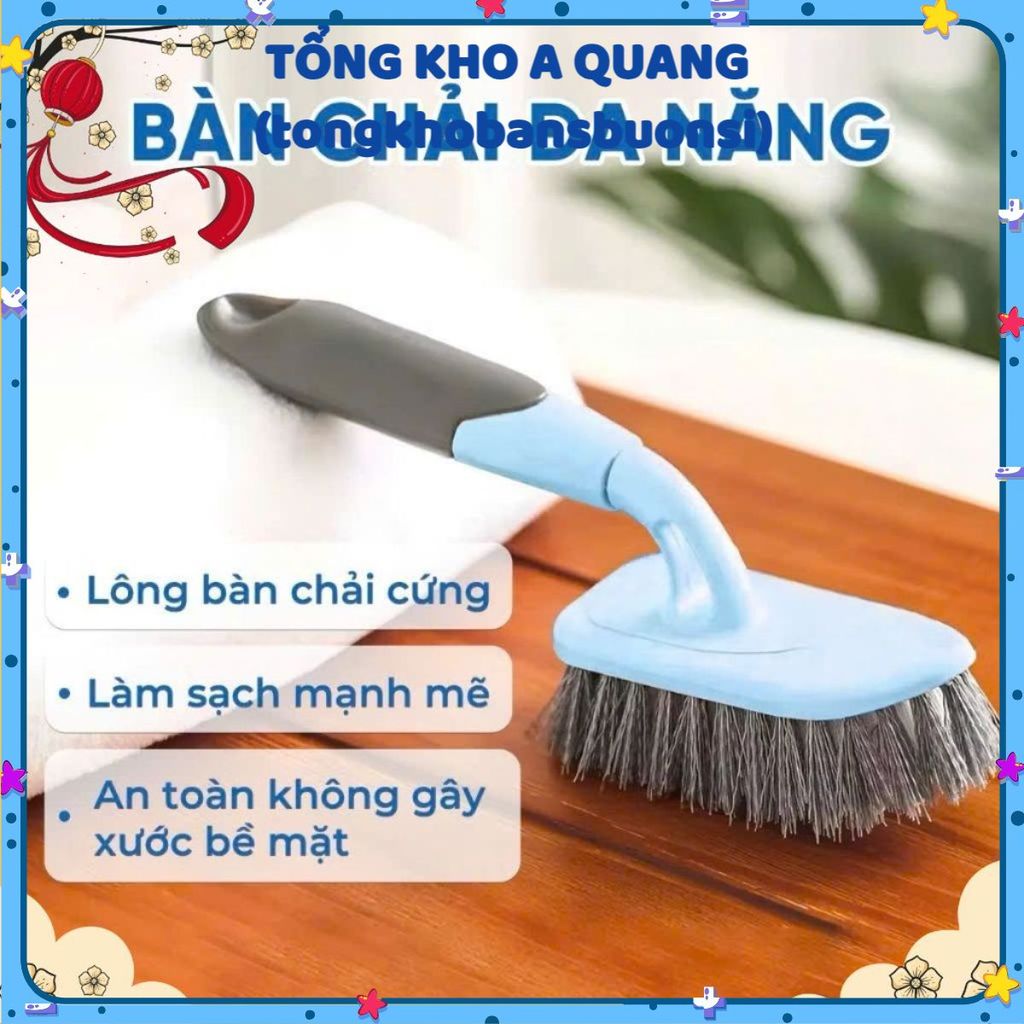 Bàn Chải Cầm Tay Cán Dài, Bàn Chải Nhà Tắm Chất Liệu Nhựa Lông Cứng Có Tay Cầm, BÀN CHẢI TAY CẦM DÀI - MẪ; BANCHAI4652