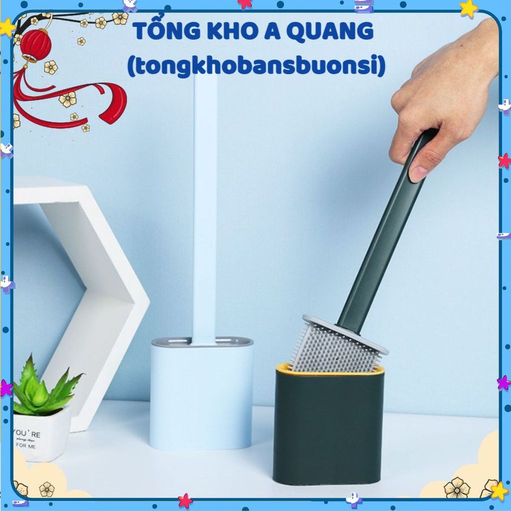 [COMBO 10] Chổi vệ sinh Silicon Có Hộp Đựng, cọ silicon vệ sinh bồn cầu toilet kích thước 9.8*4.3*36.5cm Mã: A3