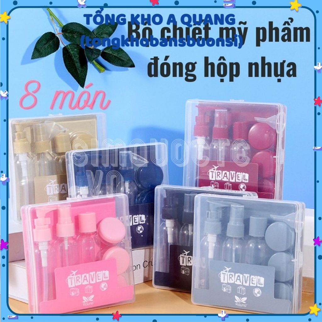 Combo Bộ Chiết Mỹ Phẩm Siêu Xinh 3, 6, 7, 8, 9, 11 Món, Bộ Chiết Mỹ Phẩm Du Lịch Nhiều Món- Tiện Ích