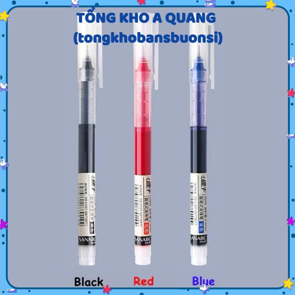 SET BÚT GEL MỰC NƯỚC ĐA MÀU NGÒI 0.5MM - Hộp Bút Gel Viết Trơn Cho Học Sinh Văn Phòng - BÚT GEL MỰC BI NƯỚC