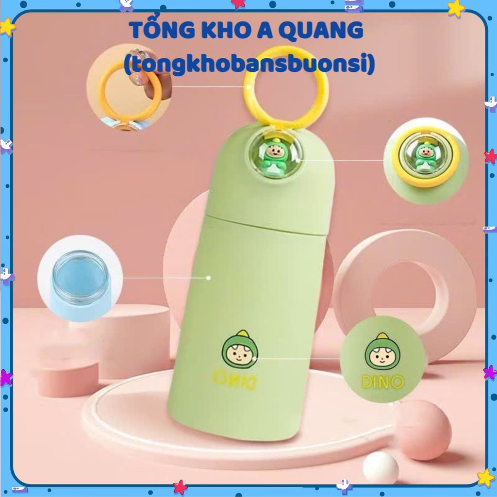 Bình nước thủy tinh có quai cầm bọc nhựa cách nhiệt cao - BÌNH HOẠT HÌNH CHO BÉ - MẪ; BINH23