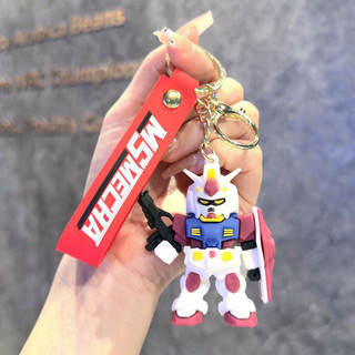Móc Khóa Gundam Mini Đỏ Đẹp - Mô Hình Mecha Siêu Chất - Quà Tặng Độc Đáo
