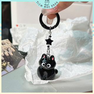 Móc Treo Mèo Đen Ngáo Nghệch - Quà Tặng Dễ Thương và Đáng Yêu - Keychain