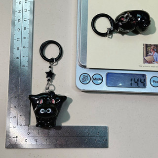 Móc Treo Mèo Đen Ngáo Nghệch - Quà Tặng Dễ Thương và Đáng Yêu - Keychain