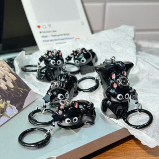 Móc Treo Mèo Đen Ngáo Nghệch - Quà Tặng Dễ Thương và Đáng Yêu - Keychain