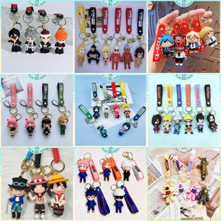 Móc Khóa Anime Đáng Yêu - Gojo, Naruto, Luffy, Anya, Titan, Zenitsu, Sabo - Phụ Kiện Dễ Thương