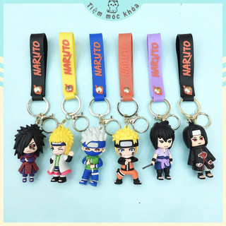 Móc Khóa Anime Đáng Yêu - Gojo, Naruto, Luffy, Anya, Titan, Zenitsu, Sabo - Phụ Kiện Dễ Thương
