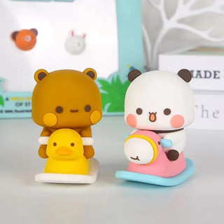 Mô Hình Bập Bênh Dudu Bubu Siêu Dễ Thương - Phụ Kiện Trang Trí Bàn Học Ngọt Ngào - Quà Tặng Đáng Yêu