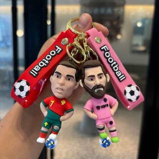 Giá Treo Khóa Hình Các Huyền Thoại Bóng Đá: Ronaldo, Haaland, Messi, Mbappe - Quà Tặng