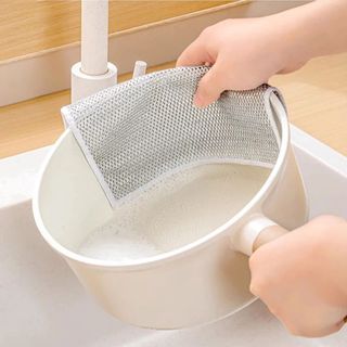 [COMBO 10] KHĂN LƯỚI RỬA BÁT KIM LOẠI - Khăn Lưới Dùng Lau Bát Chén Dĩa - Cọ Rửa Xoong Nồi Chống Bám Dầu