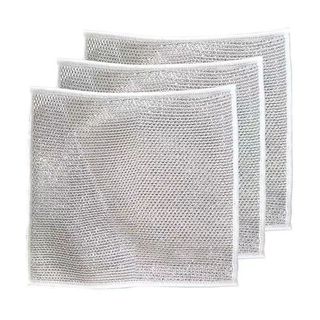 [COMBO 10] KHĂN LƯỚI RỬA BÁT KIM LOẠI - Khăn Lưới Dùng Lau Bát Chén Dĩa - Cọ Rửa Xoong Nồi Chống Bám Dầu