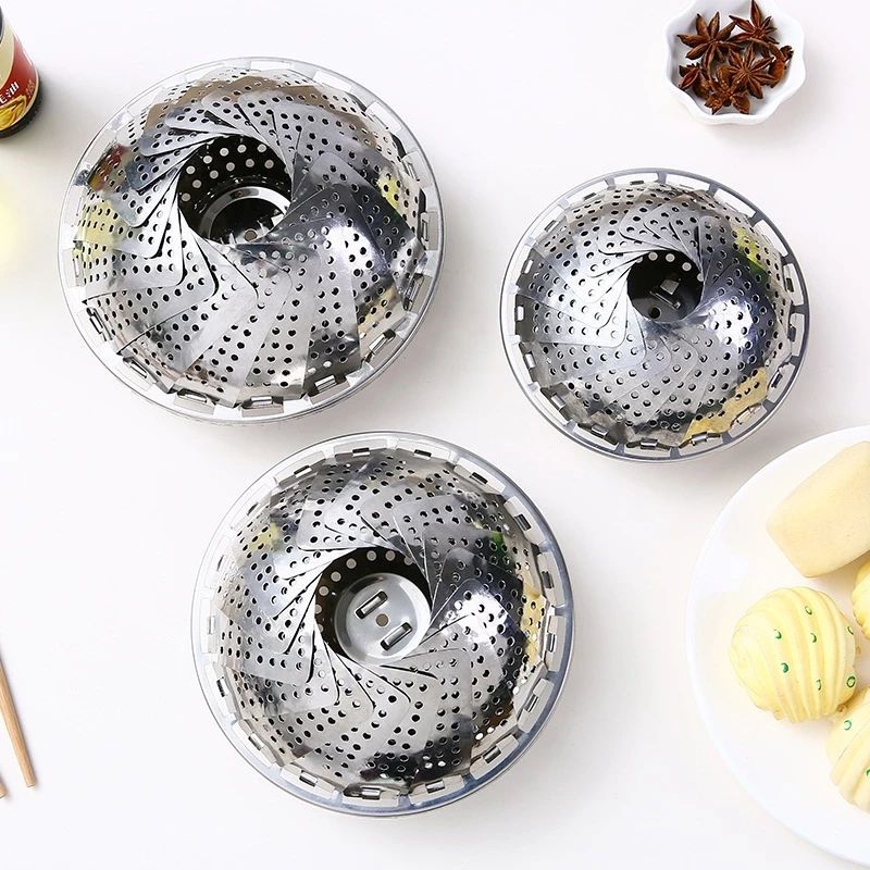 XỬNG HẤP INOX 304 , VỈ HẤP, KHAY HẤP - Giá Hấp Xòe Cánh 3 Chân Hấp Xôi Bánh Bao, Hấp Hải Sản, Đồ Ăn Đồ Nhà Bếp