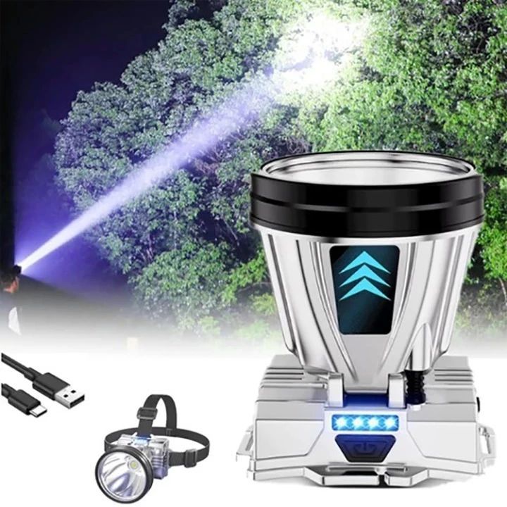Đèn PIN Đội Đầu LAMP Siêu Sáng Chiếu Sáng Chuyên Dụng Cho Chạy Bộ / Cắm Trại/ SOI ĐÊM - ĐÈN CHIẾU SÁNG SẠC UBS/TYPE