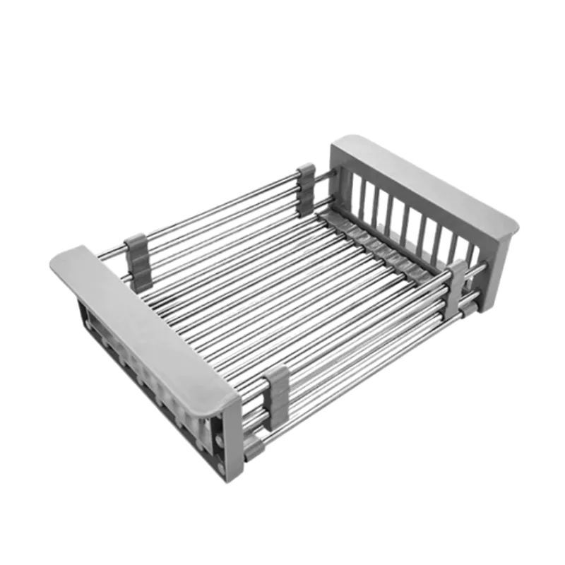 KỆ GIÁ RỔ GÁC BỒN RỬA CHÉN BÁT ĐĨA INOX 304 LOẠI DÀY - Rổ Gác Chậu Rửa Bát Bát Tiện Lợi