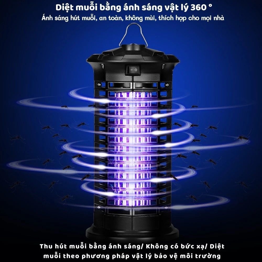 ĐÈN BẮT MUỖI THÔNG MINH SỬ DỤNG SÓNG ÂM - Máy Bắt Muỗi Tiêu Diệt Côn Trùng