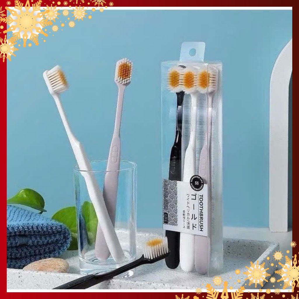 Set 3 Bàn Chải Siêu Mềm TOOTHBRUSH Nhật - BÀN CHẢI ĐÁNH RĂNG - MÃ: BAN CHAI 27