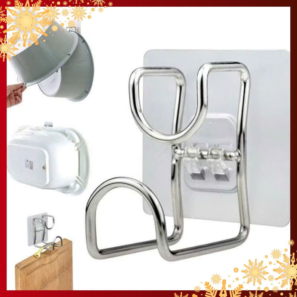 [COMBO 10] Móc Treo Thau Chậu - Rổ Giá - Đồ Dùng Kẹp Dán Dính Tường Tiện Dụng - MÓC TREO NHÀ BẾP ĐA NĂNG
