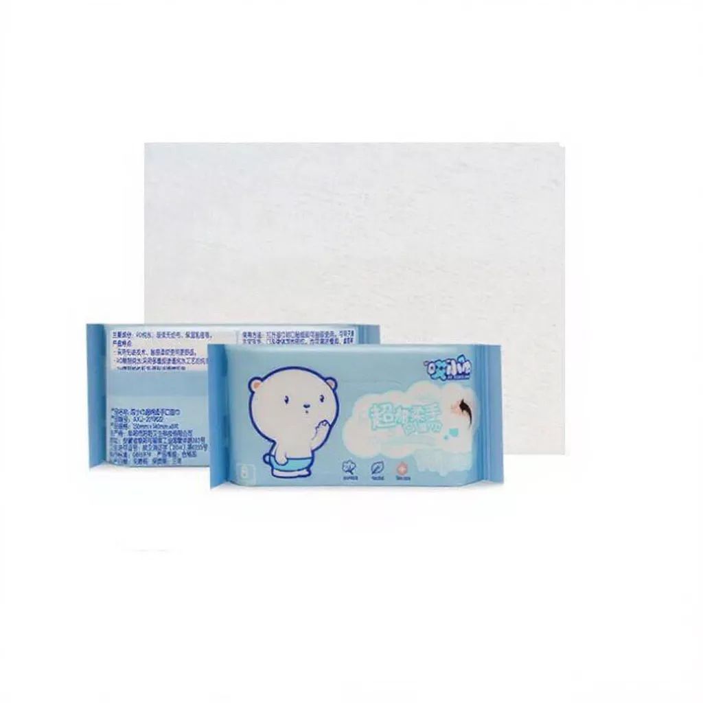 SET 8 GÓI/ 64 TỜ KHĂN GIẤY ƯỚT MINI BỎ TÚI TIỆN LỢI - Khăn Ướt Tiện Dụng