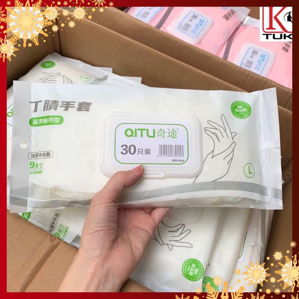 BỊCH 30 BAO TAY - Găng Tay Cao Su Làm Bếp Đa Năng- Tái Sử Dụng Nhiều Lần