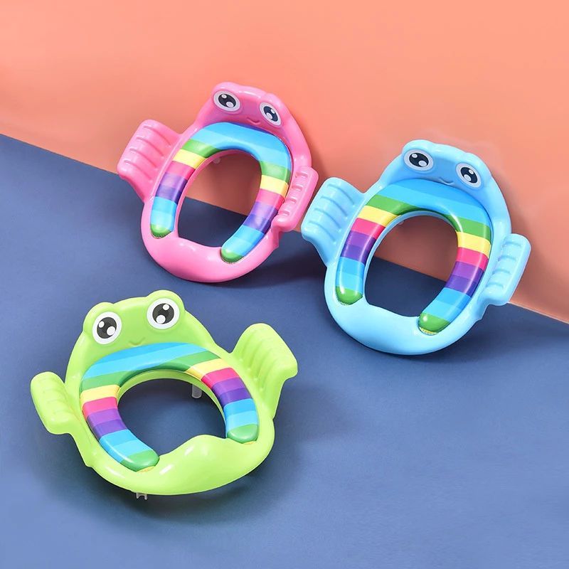 BỆ LÓT THU NHỎ BỒN CẦU - NẮP BỒN CẦU HÌNH ẾCH CHO BÉ - Bệ Lót Thu Nhỏ Bồn Cầu Có Tay Vịn Cho Bé Nhiều Màu Sắc