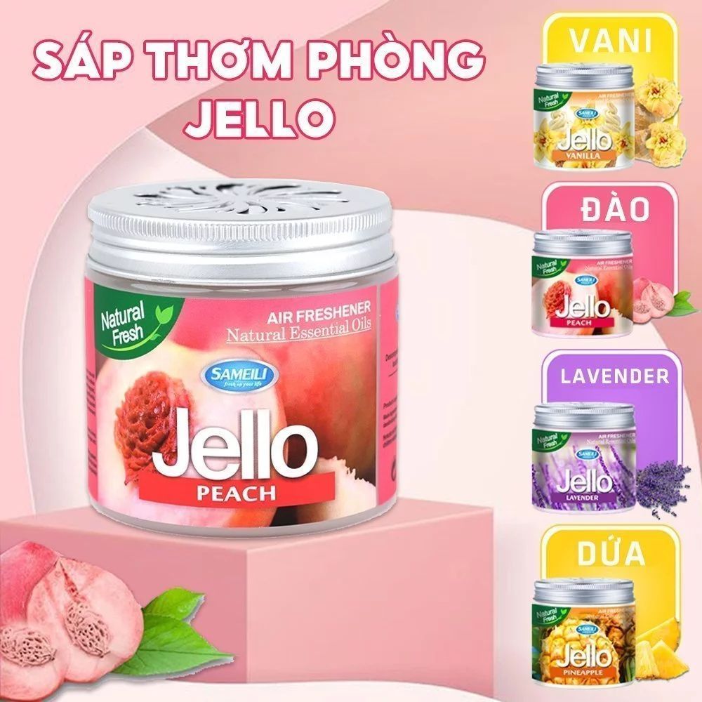SÁP KHỬ MÙI LÀM THƠM NHÀ - Sáp Thơm Phòng Pure Aroma JELLO 220G Khử Mùi Phòng Khách - Phòng Ngủ - Nhà Vệ Sinh - Xe Ô Tô