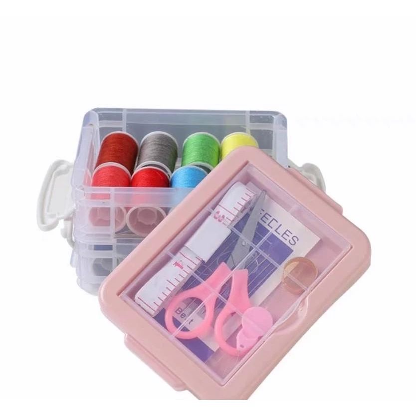 HỘP KIM CHỈ ĐA NĂNG - Hộp Kim Chỉ May Vá - Hộp Kim Chỉ 3 Tầng Tiện Dụng - Nhỏ Gọn - Bộ Kim Chỉ May Vá