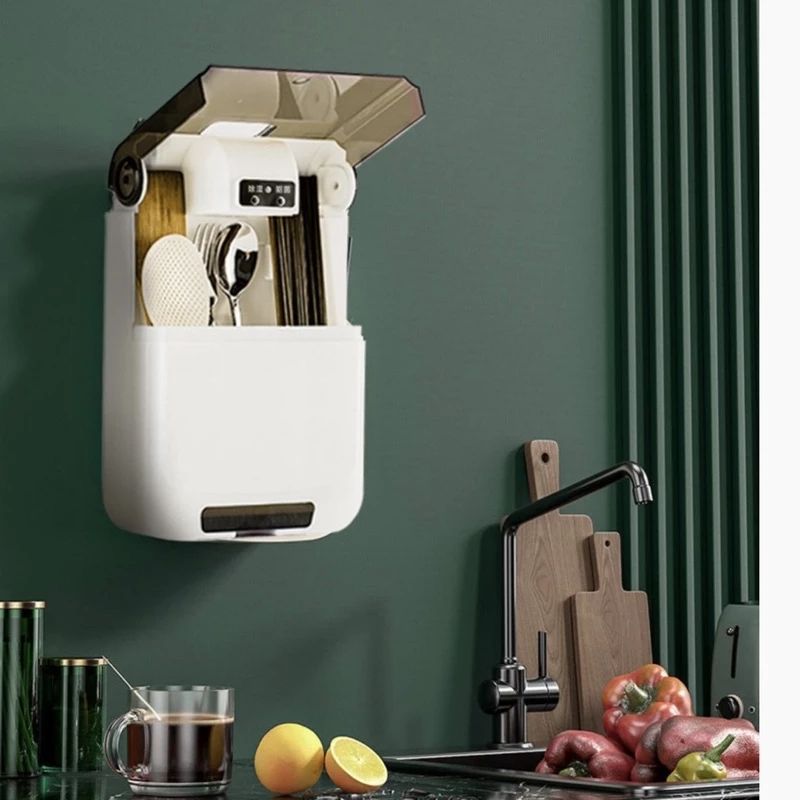 MÁY KHỬ KHUẨN ĐŨA THÌA CÓ TIA UV DIỆT TRÙNG - Máy Sấy Đũa Ngăn Nấm Mốc Bảo Vệ Sức Khỏe