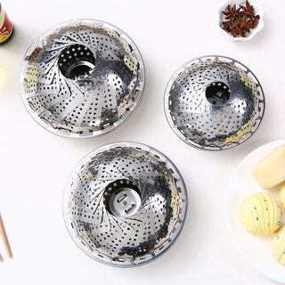 XỬNG HẤP INOX 304 , VỈ HẤP, KHAY HẤP - Giá Hấp Xòe Cánh 3 Chân Hấp Xôi Bánh Bao, Hấp Hải Sản, Đồ Ăn Đồ Nhà Bếp
