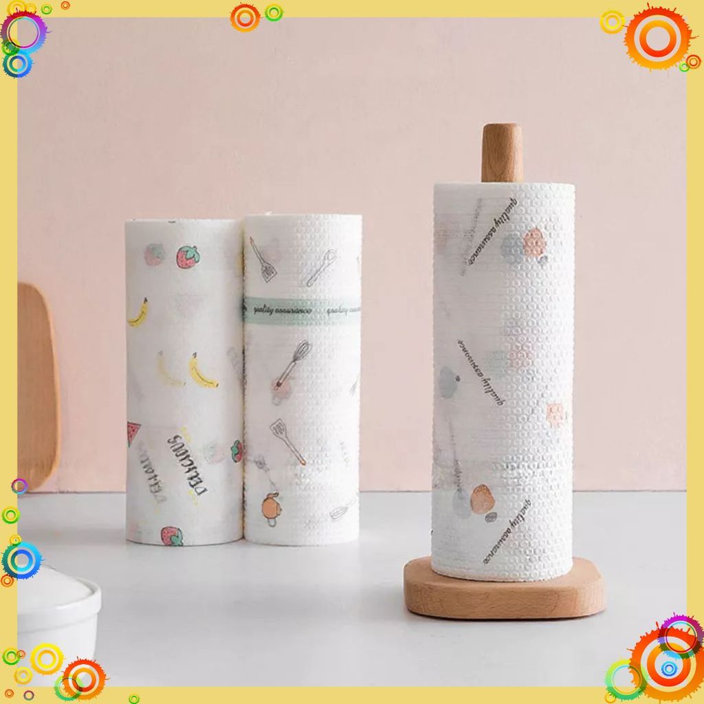 Giấy Lau Bếp Đa Năng Khăn Giấy Đa Năng Lau Bếp Cuộn 40 Tờ KT: 25*40Cm