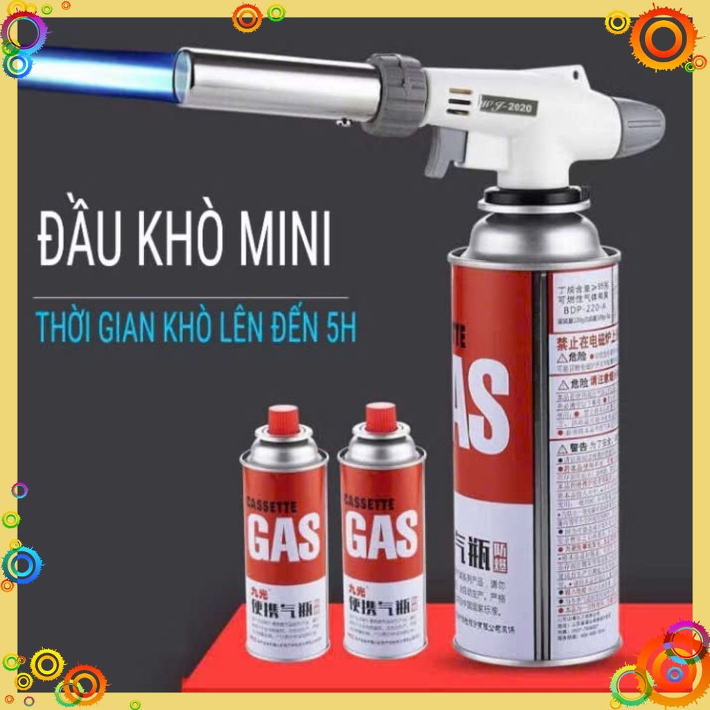 Đầu Khò TRẮNG Mini Flamegun Siêu Nhỏ Gọn-Khò Ga Mini Có Núm Điều Chỉnh Tiện Lợi - ĐÈN KHÒ GAS ĐÁNH LỬA TỰ ĐỘNG CẦM TAY