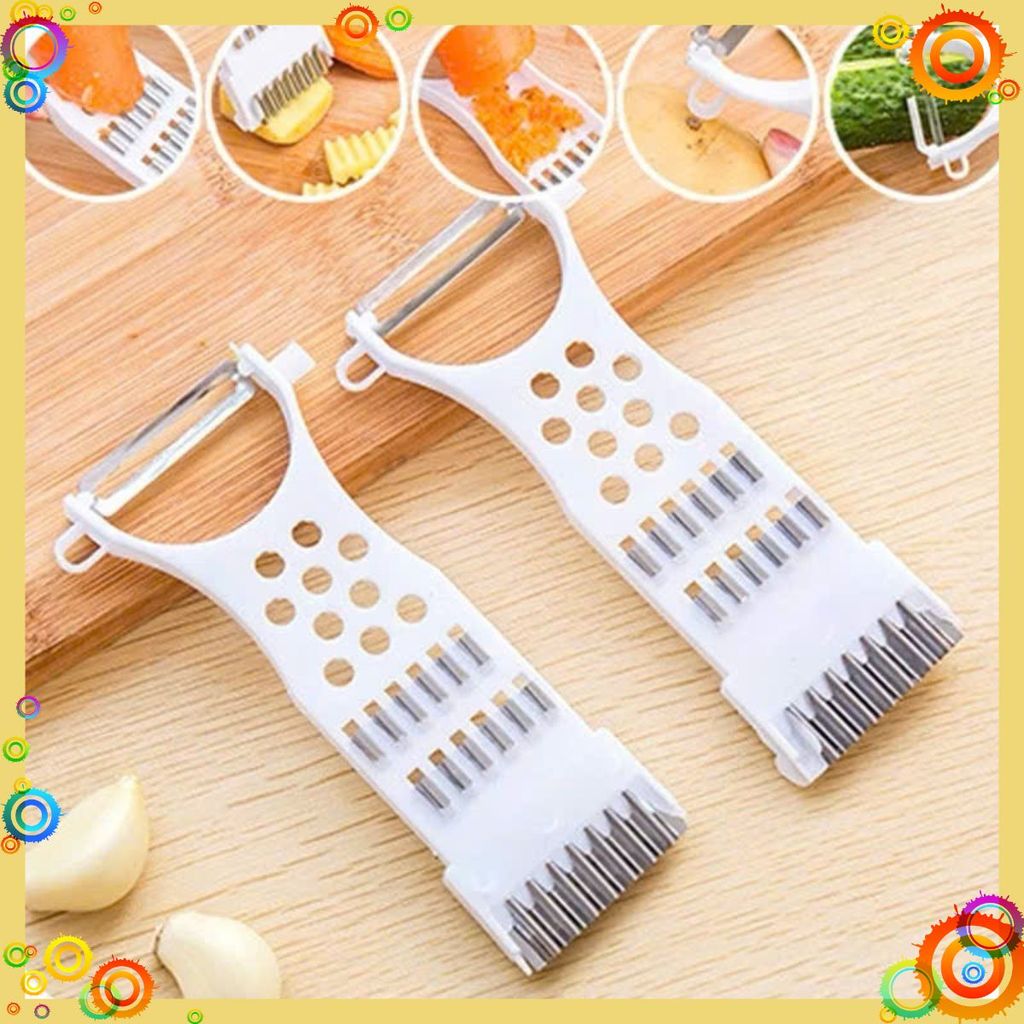 [COMBO 10] Nạo Gọt Tạo Hình Rau Củ Quả Đa Năng - Dụng Cụ Lạo Gọt Rau Củ Quả Lưỡi Inox 2 Đầu Đa Năng - NẠO RAU CỦ 2 ĐẦU
