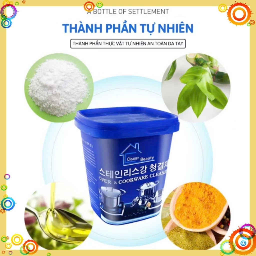 Bột Tẩy Tiện Lợi Tẩy Sạch Dầu Mỡ Lâu Ngày, Kem Tẩy Xoong Nồi An Toàn Hàn Quốc - LỌ BỘT TẨY RỬA ĐỒ NHÀ BẾP KHÔNG ĐỘC HẠI