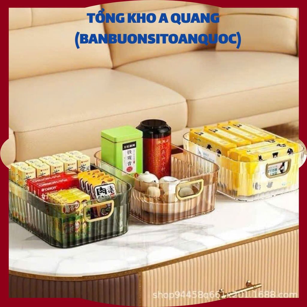 KHAY NHỰA ĐỂ BÀN ĐỰNG ĐỒ ĐA NĂNG SIZE TO- Khay Trong Suốt Kiểu Dáng Sang Trọng - MÃ: KHAYDUNGDO01